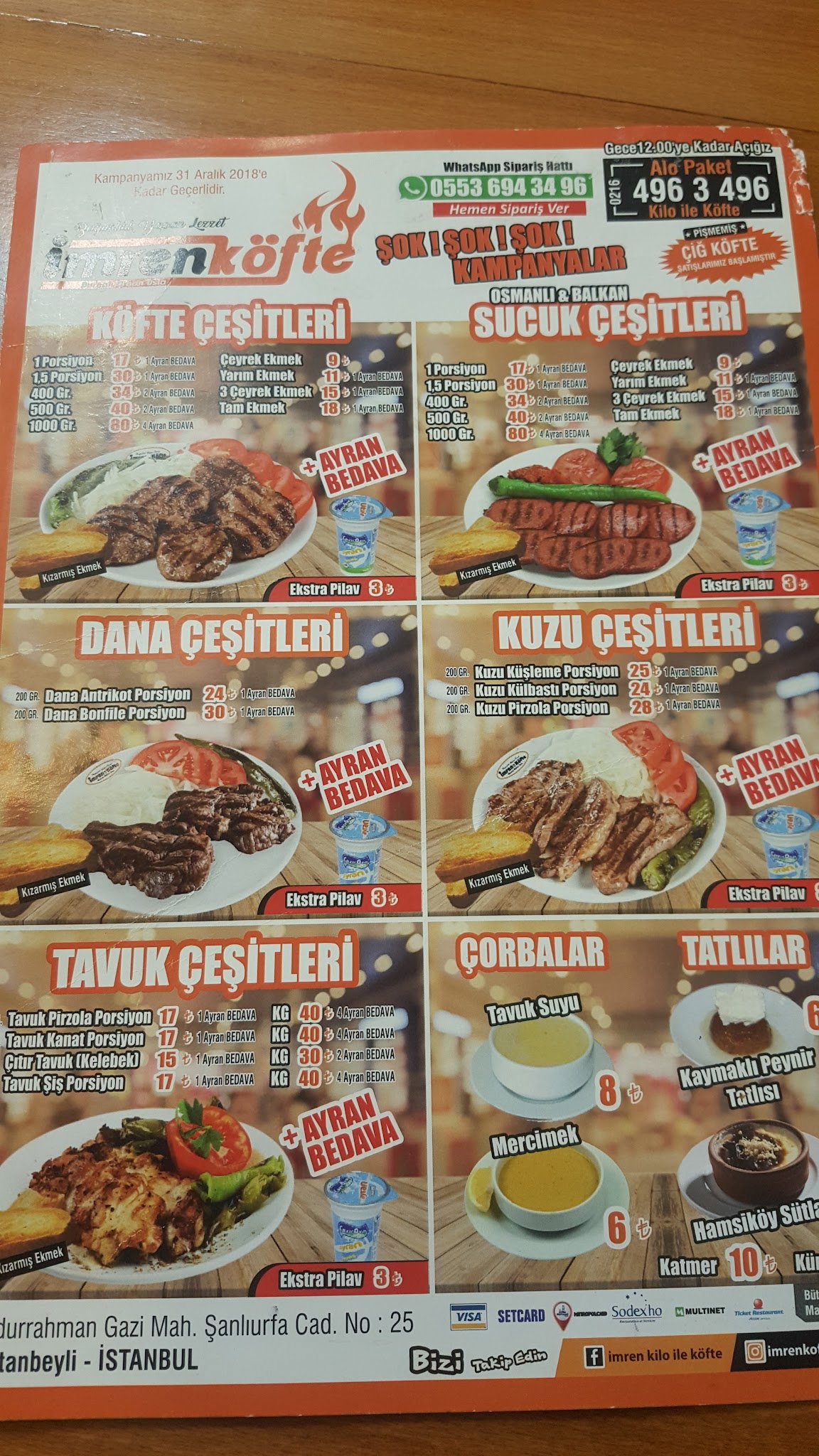 Imren Kilo Ile Köfte