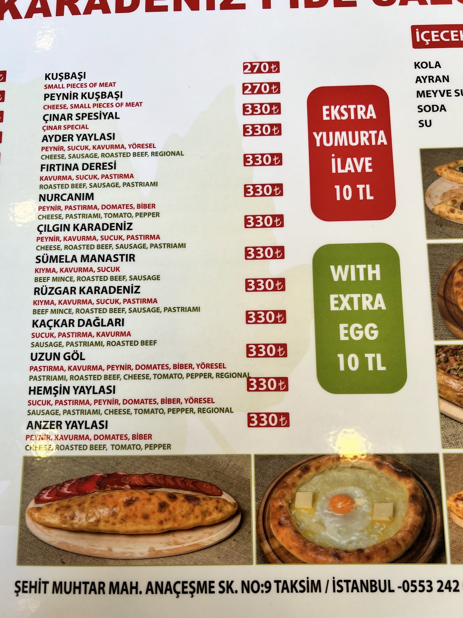 Çınar Karadeniz Pide Salonu