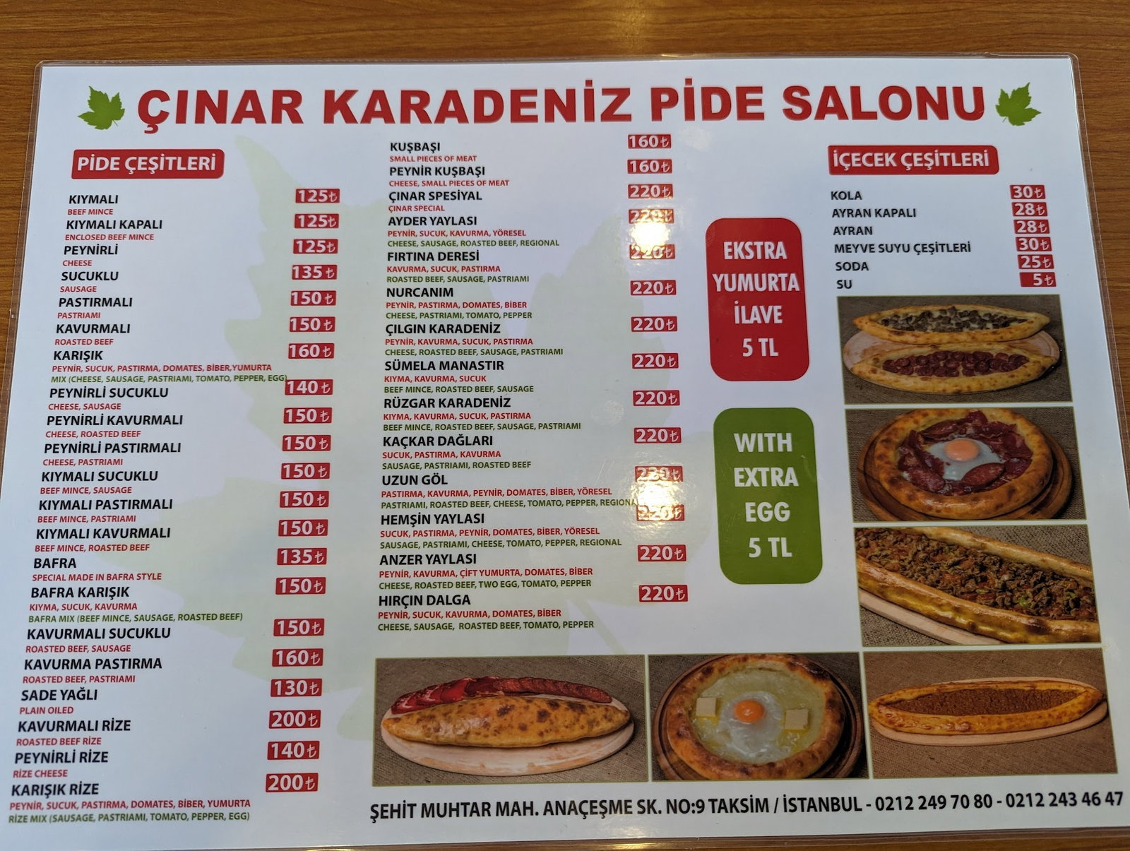 Çınar Karadeniz Pide Salonu