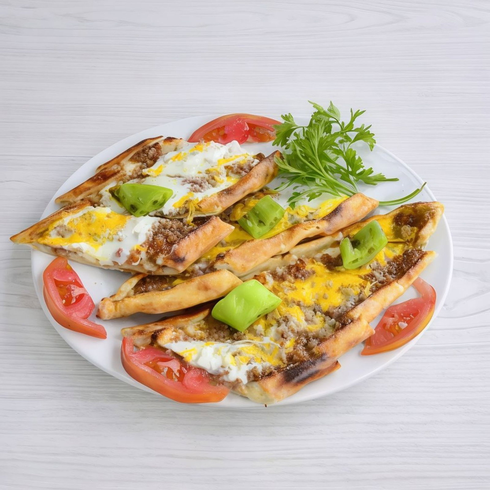 Kıymalı Yumurtalı Pide