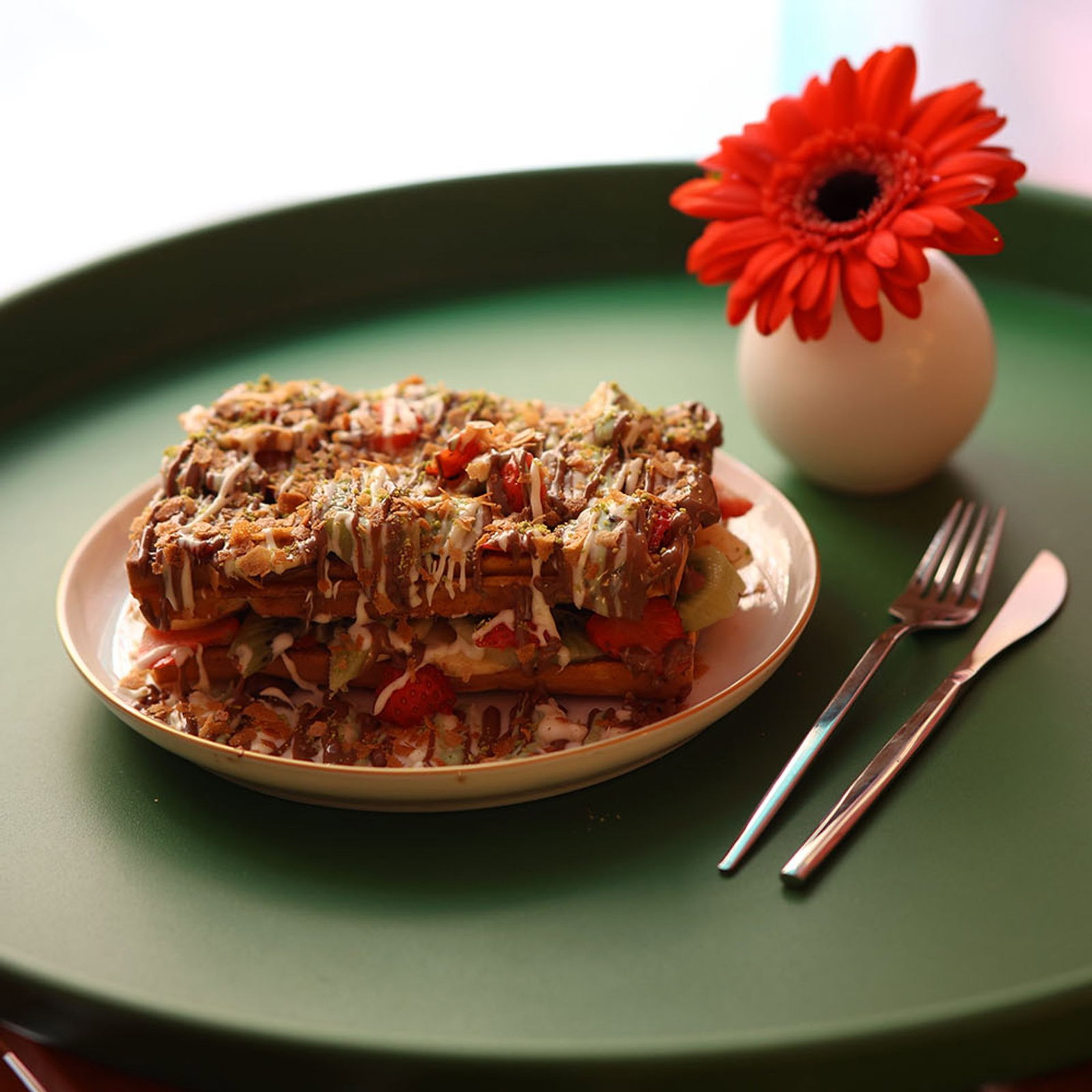 Double Belçika Waffle