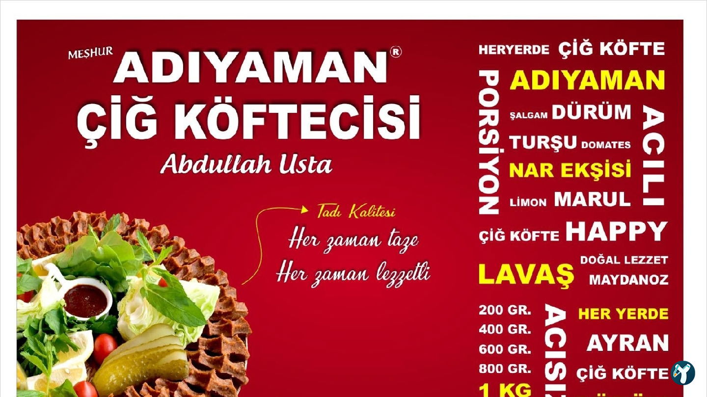 Meşhur Adıyaman Çiğ Köftecisi Abdullah Usta