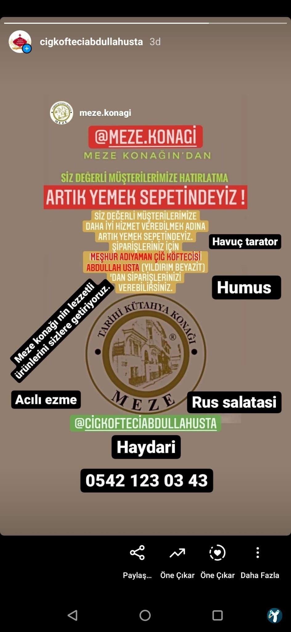 Meşhur Adıyaman Çiğ Köftecisi Abdullah Usta