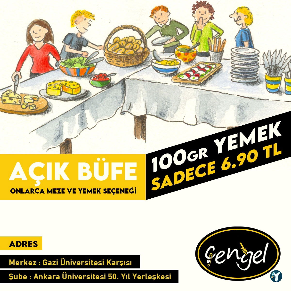 Çengel Sokak, Bahçe, Kampüs