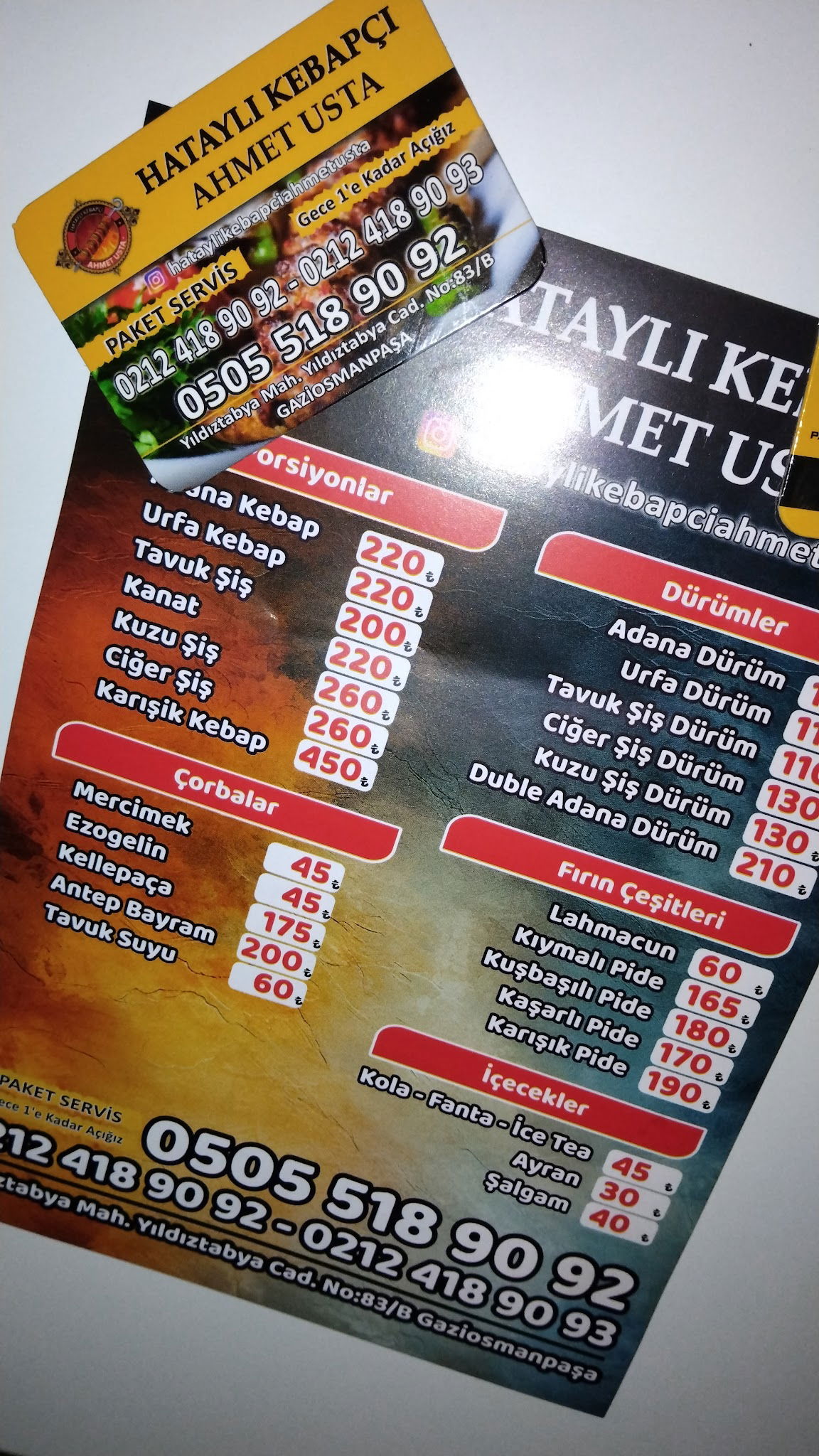 Hataylı Kebapçı Ahmet Usta