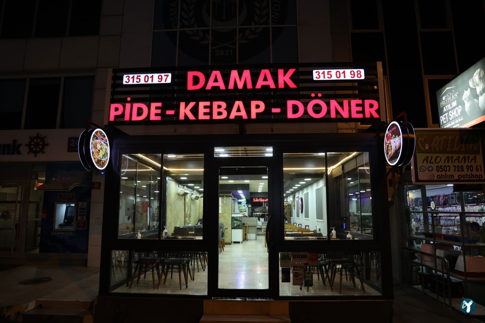 Damak Pide-Kebap-Döner-Sulu Yemek