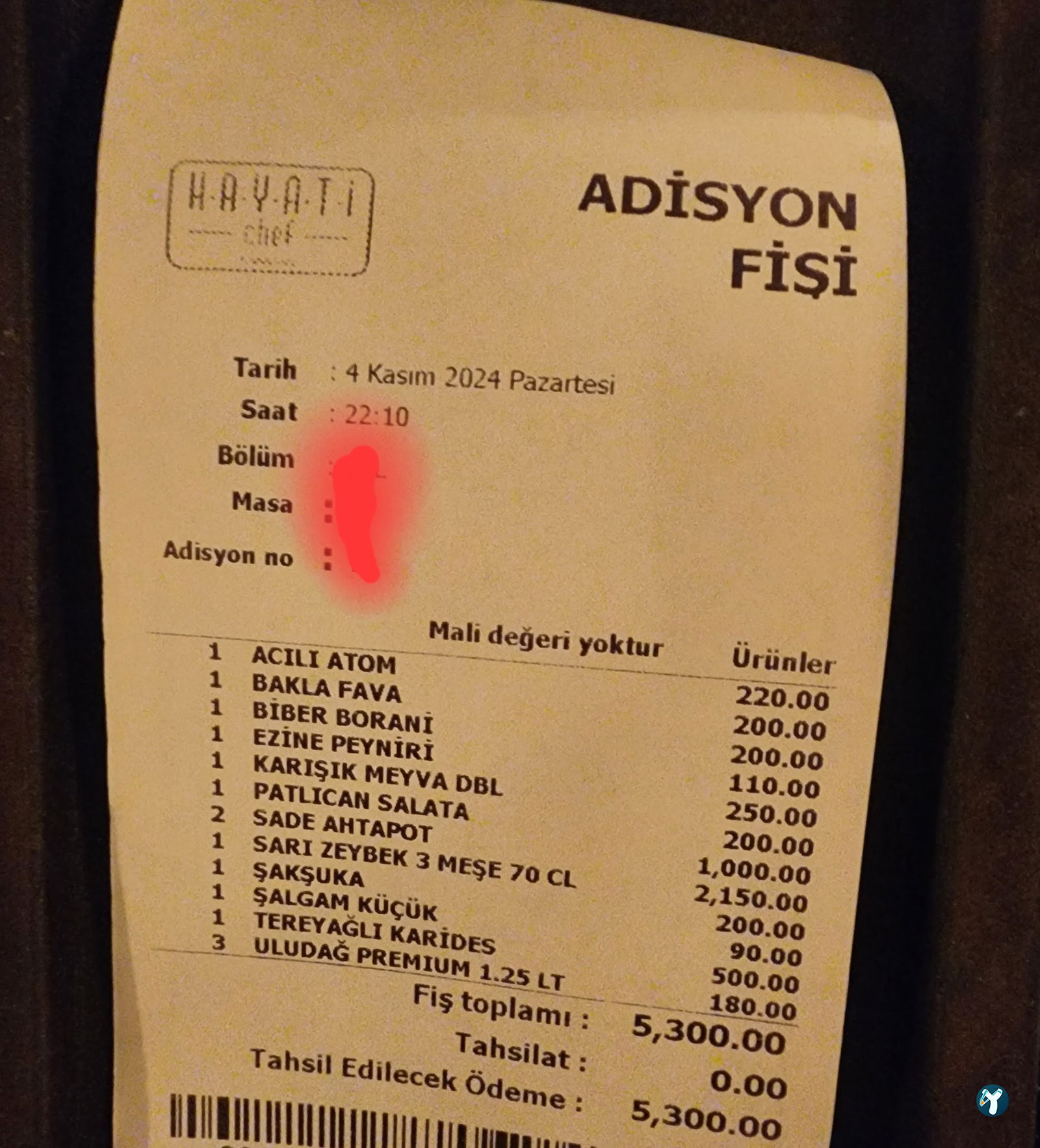 Hayati Chef Balık Restaurant