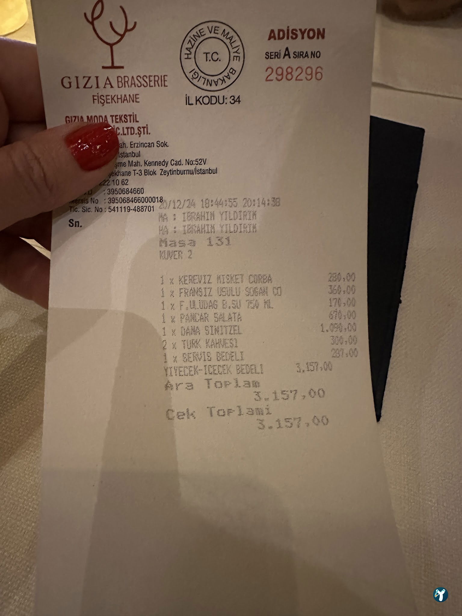 Gizia Brasserie Fi̇şekhane
