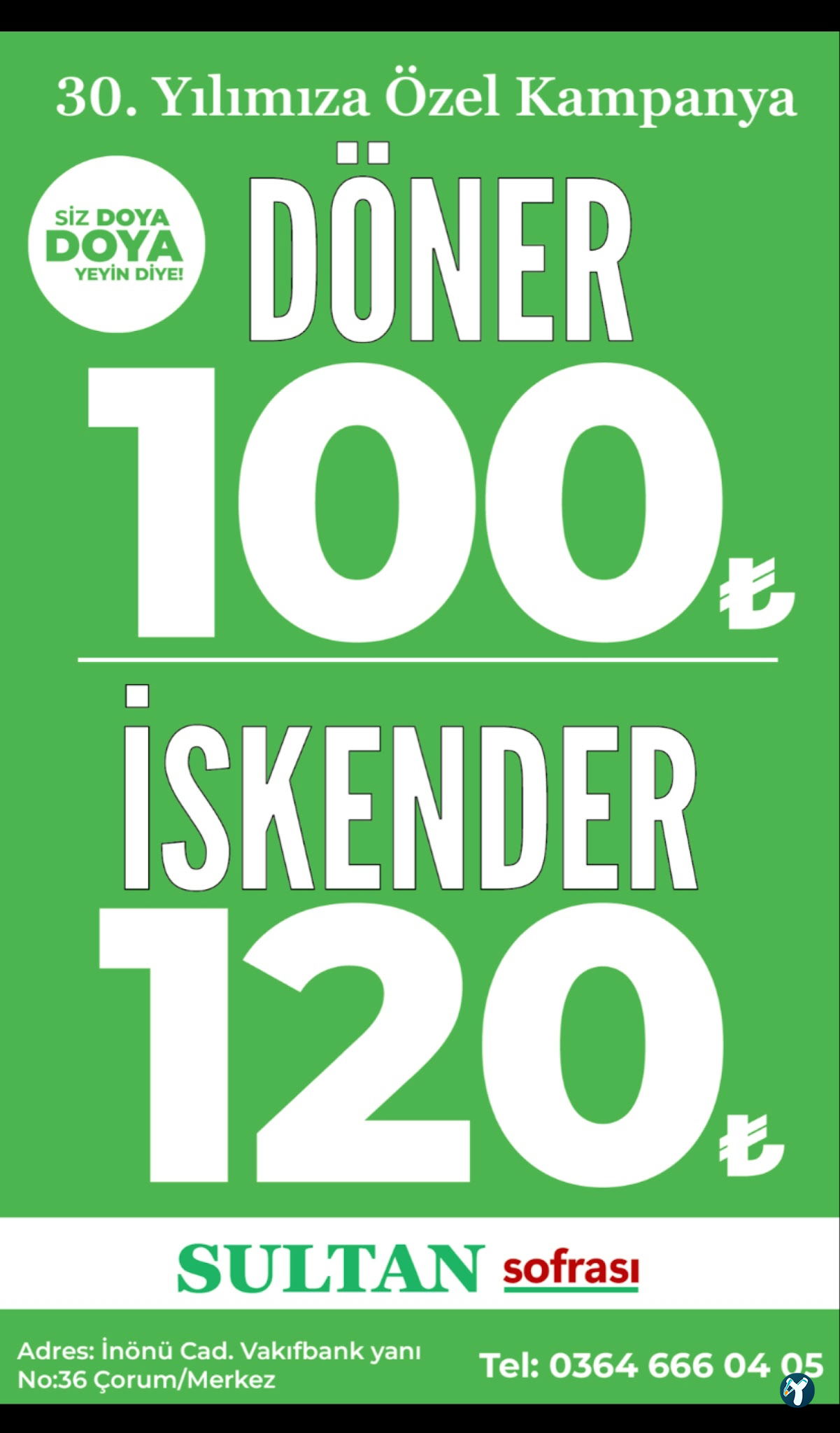 Sultan Sofrası Döner İskender