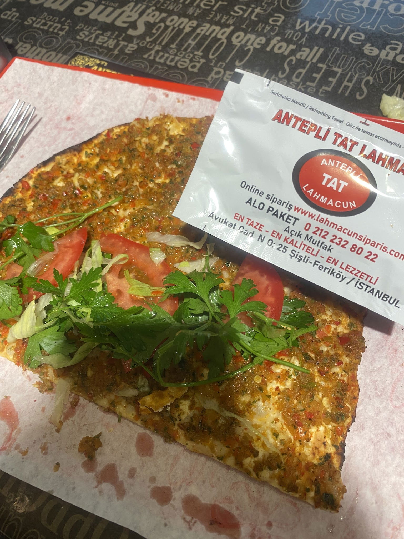 Antepli Tat Lahmacun-Şişli-Feriköy-Kurtuluş-Bomonti