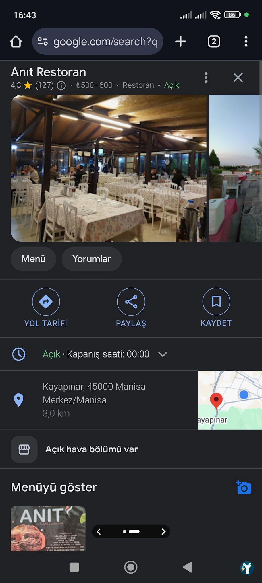 Anıt Cafe Restaurant