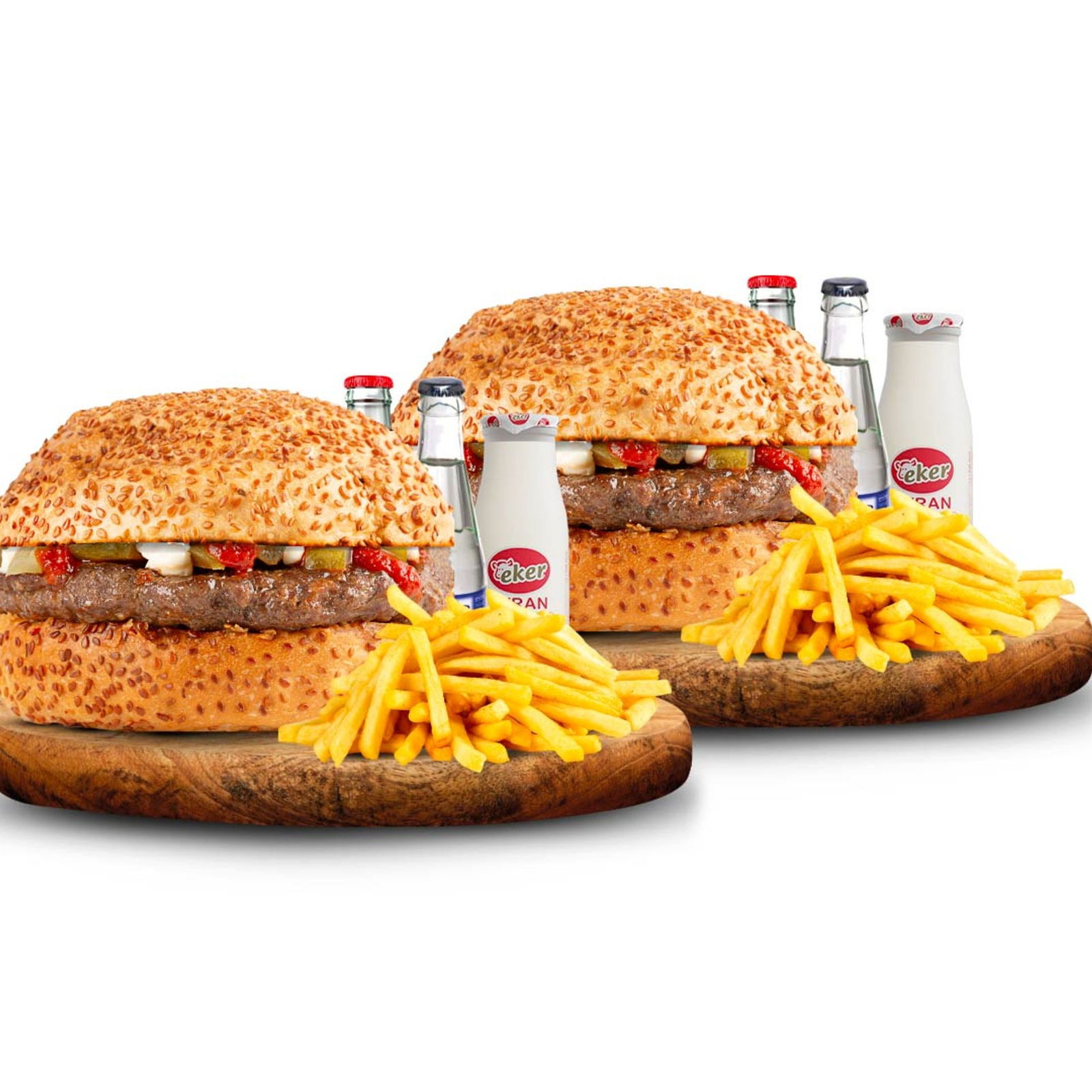 Hamburger Menü + Hamburger Menü