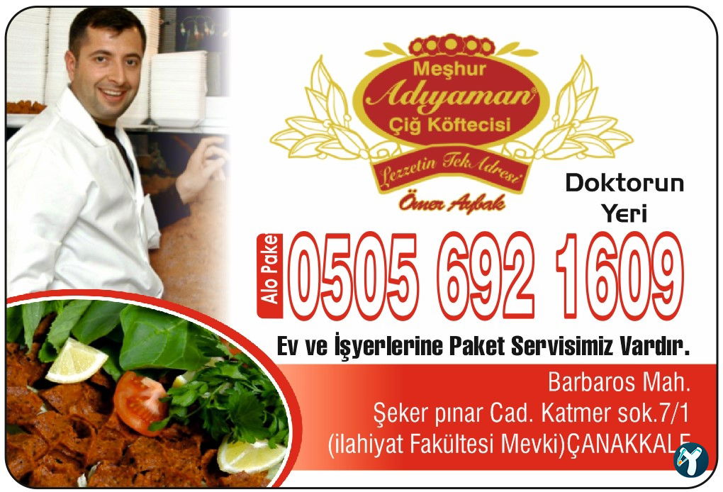 Adıyaman Çiğ Köfte -- Fast Food (Doktor'Un Yeri)