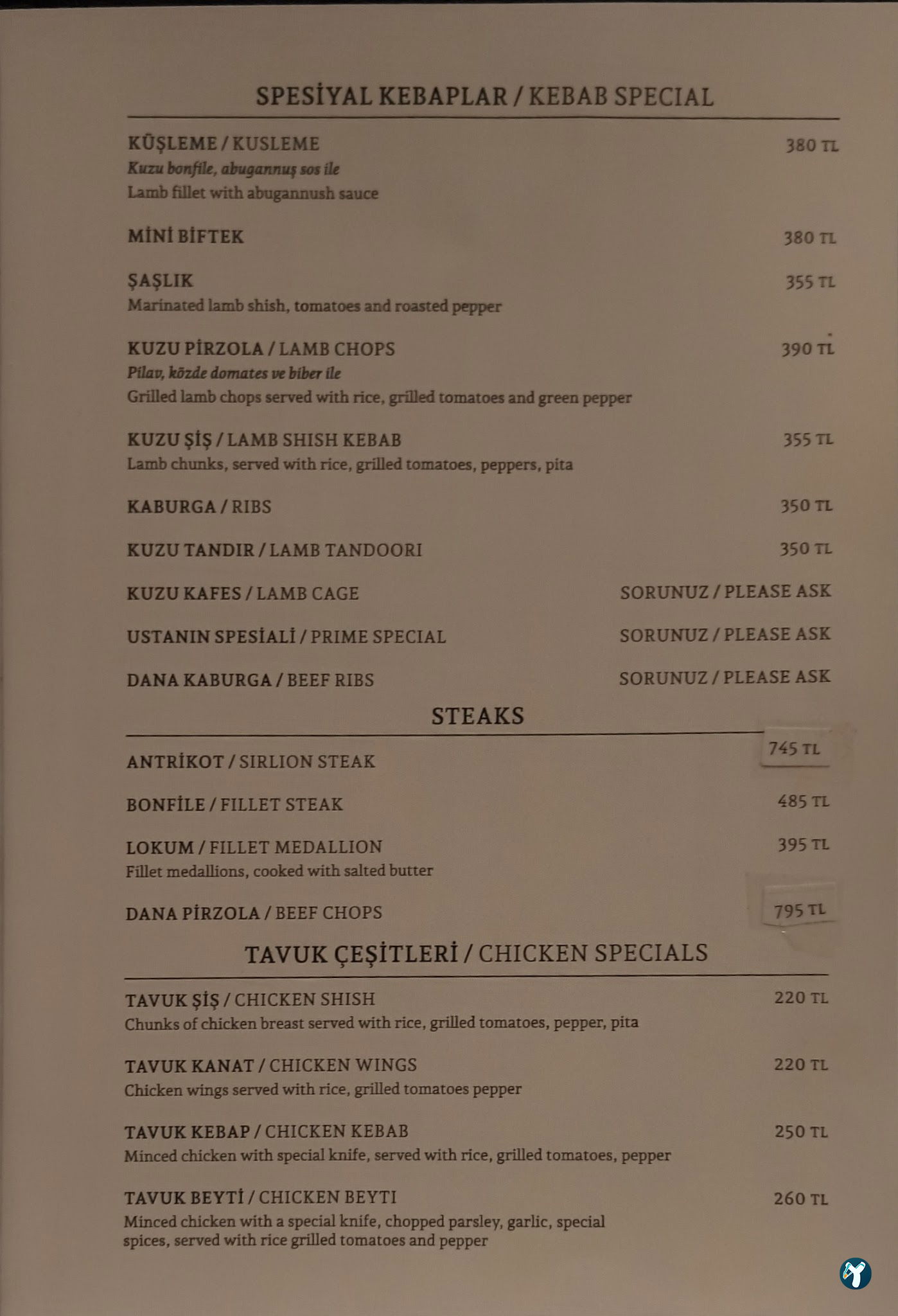 Prime Kebab & Steak