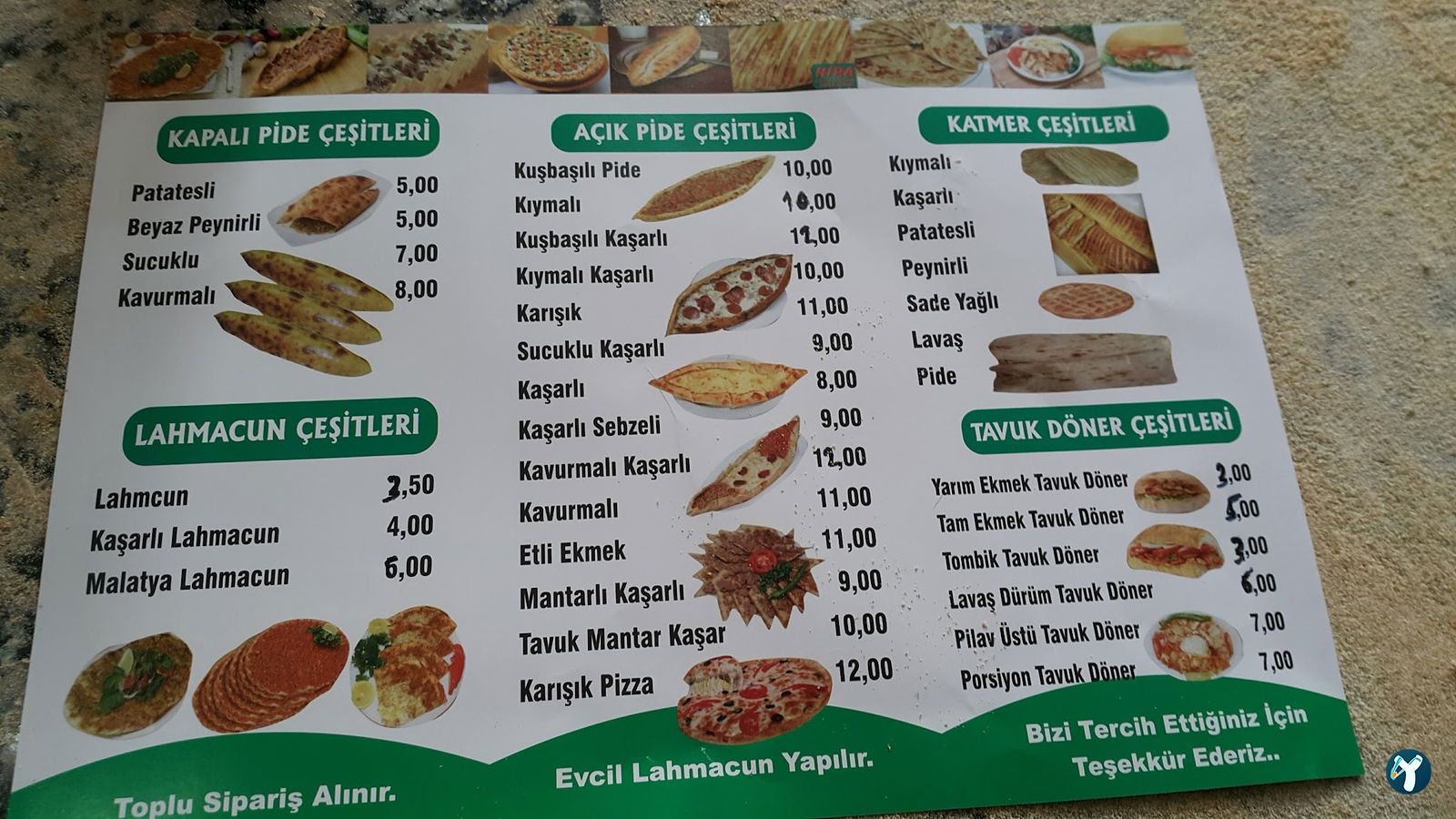 Hira Kebap Pide Lahmacun Ve Döner Salonu