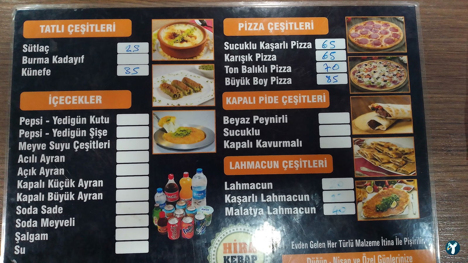 Hira Kebap Pide Lahmacun Ve Döner Salonu