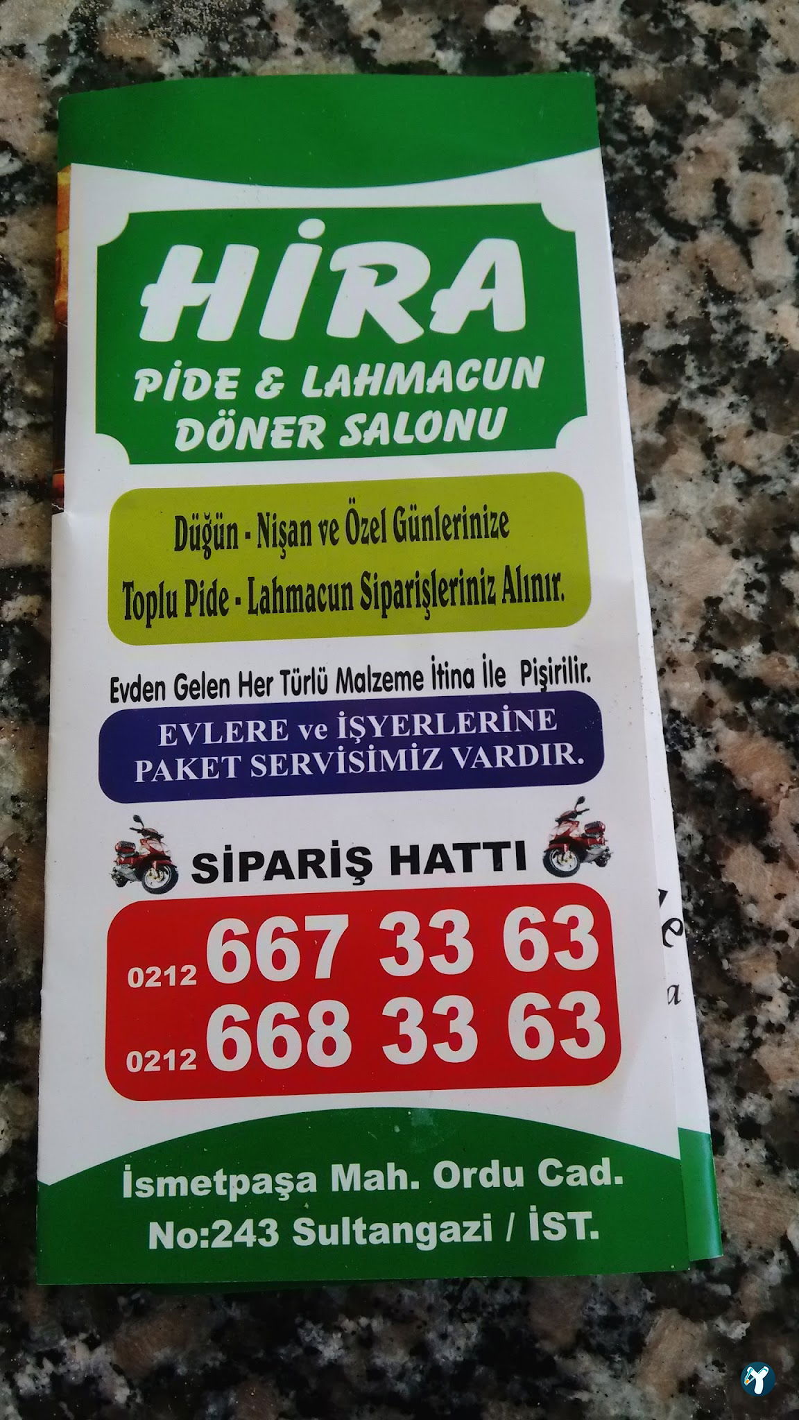 Hira Kebap Pide Lahmacun Ve Döner Salonu