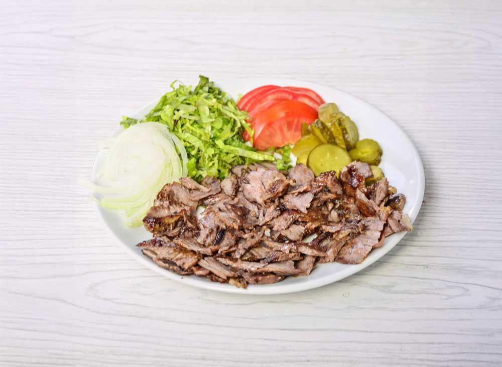 Köz Patlıcan Yatağında Et Döner