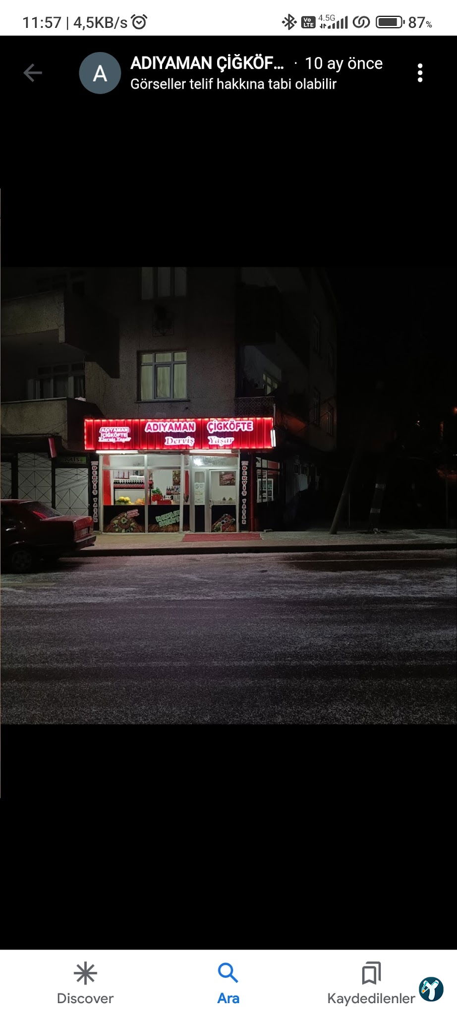 Adiyaman Çi̇ğköfteci̇si̇ Taşoluk Dervi̇ş Yaşar Osman Usta