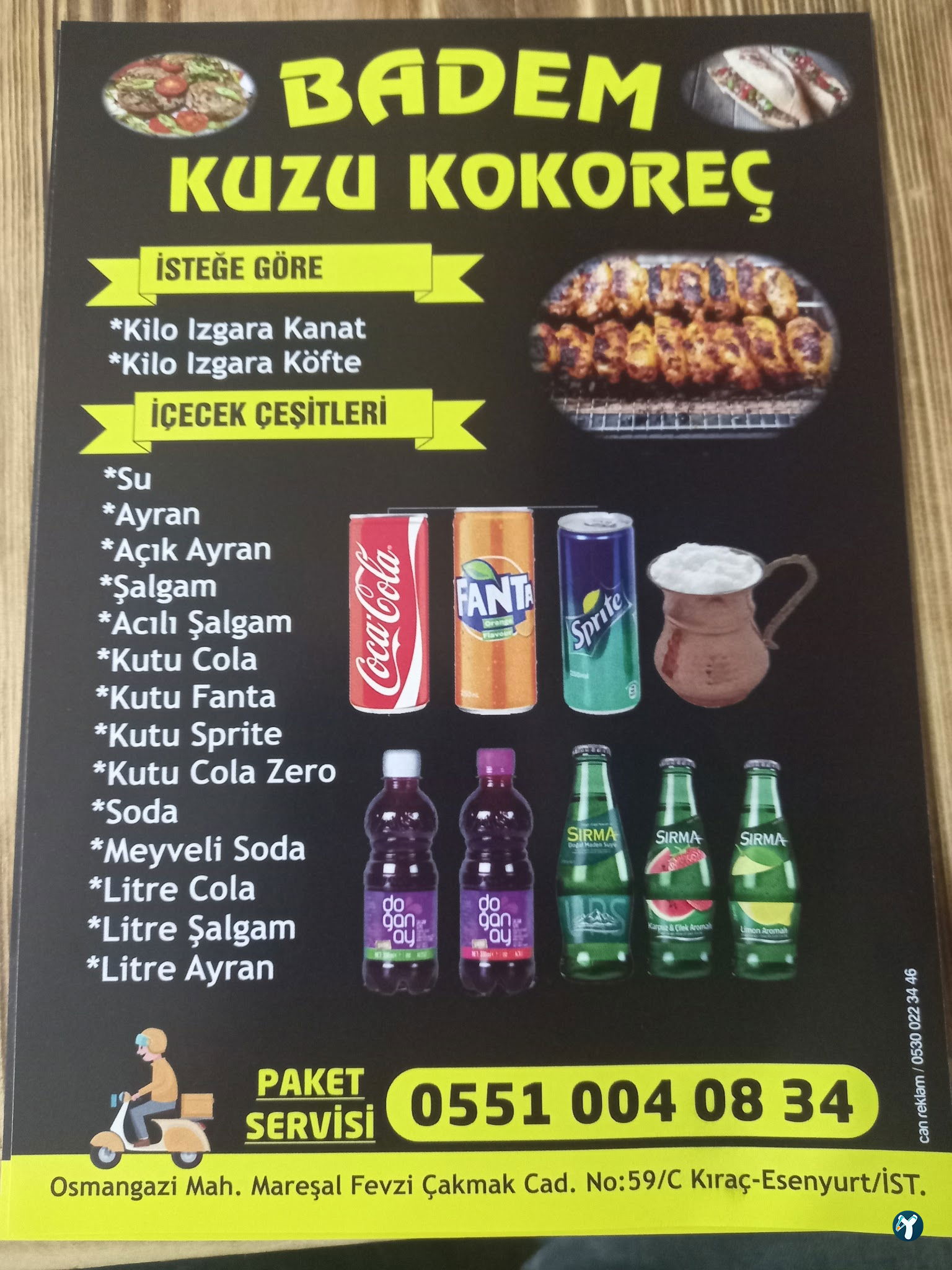 Badem Kokereç&Pilav & Midye &Köfte