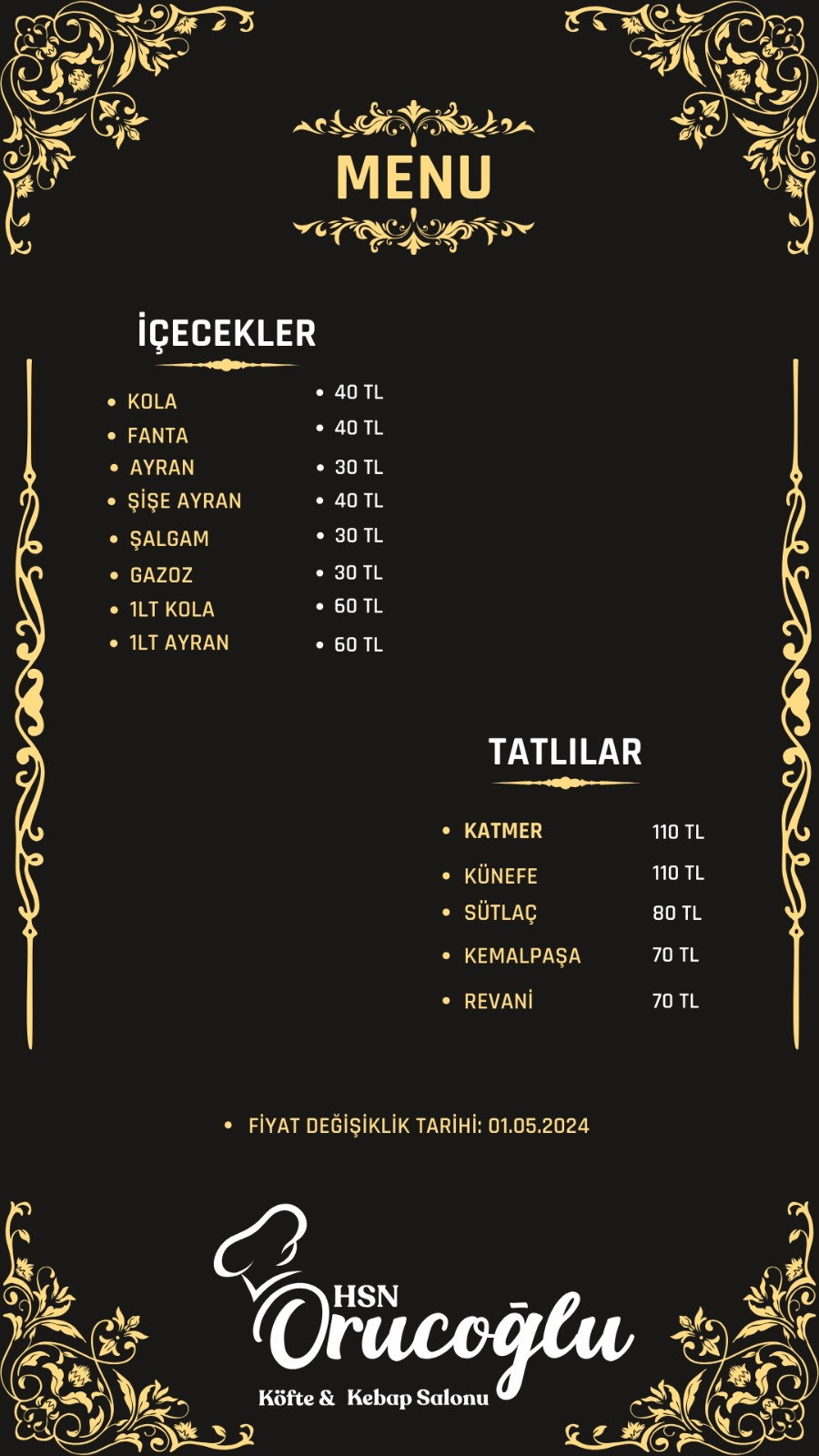 Hsn Oruçoğlu Kebap & Lahmacun & Köfte Salonu