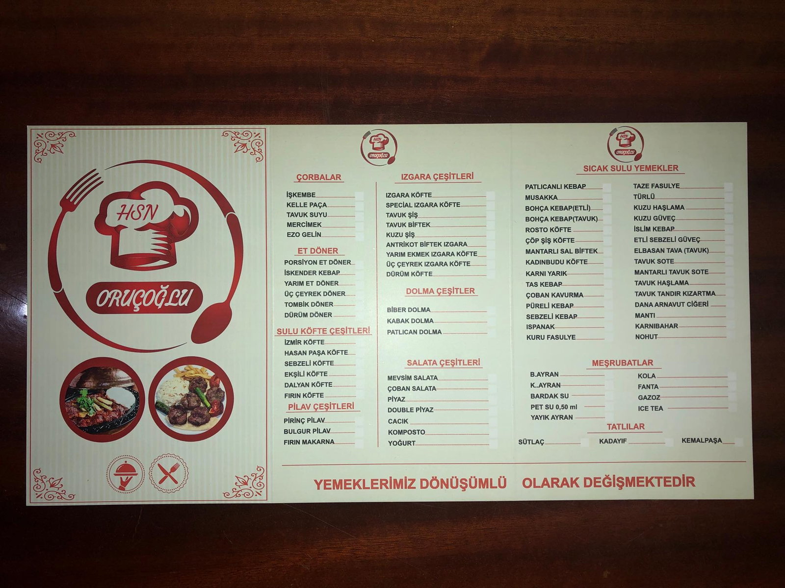 Hsn Oruçoğlu Kebap & Lahmacun & Köfte Salonu