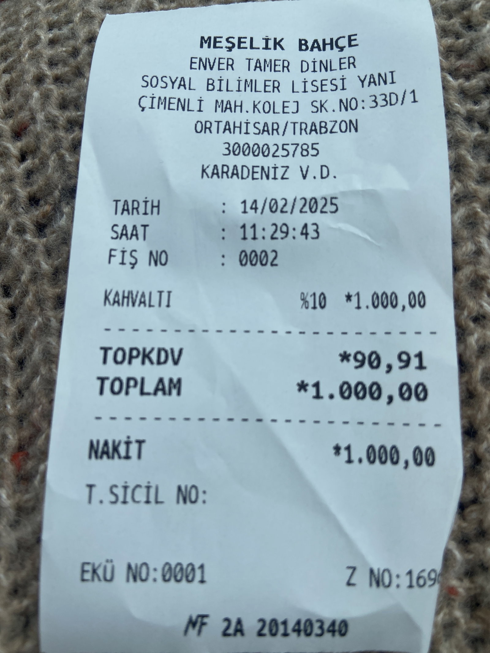 Meşelik Bahçe Serpme Kahvaltı & Et Mangal