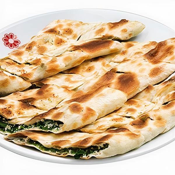 Ispanaklı Peynirli Mantarlı Pide