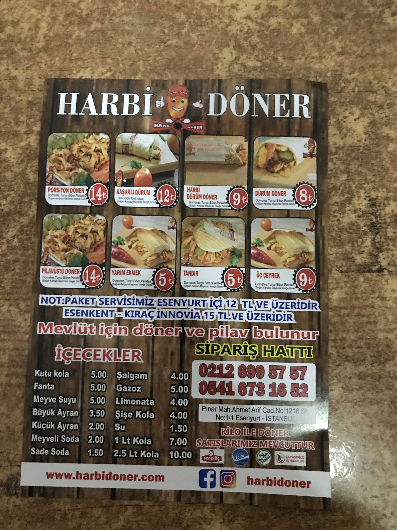 Harbi̇ Döner Esenyurt Bağlarçeşme Ahmet Arif Caddesi