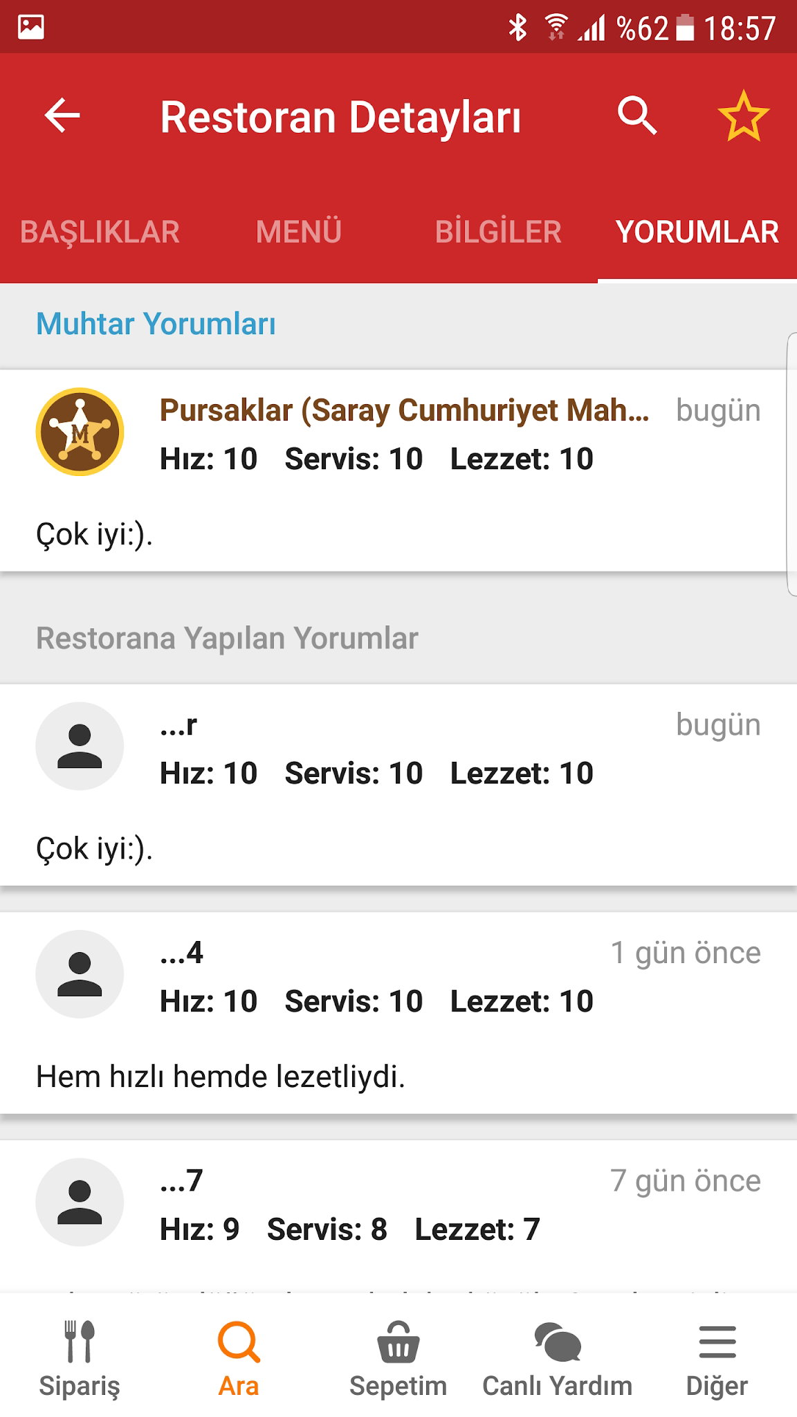 Pursaklar Saray Komagene Etsiz Çiğ Köfte