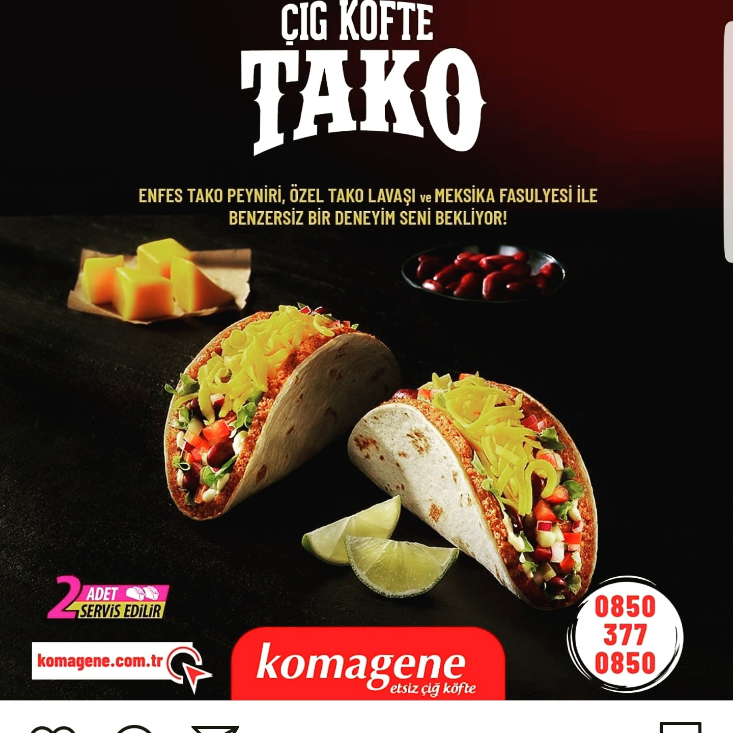 Pursaklar Saray Komagene Etsiz Çiğ Köfte