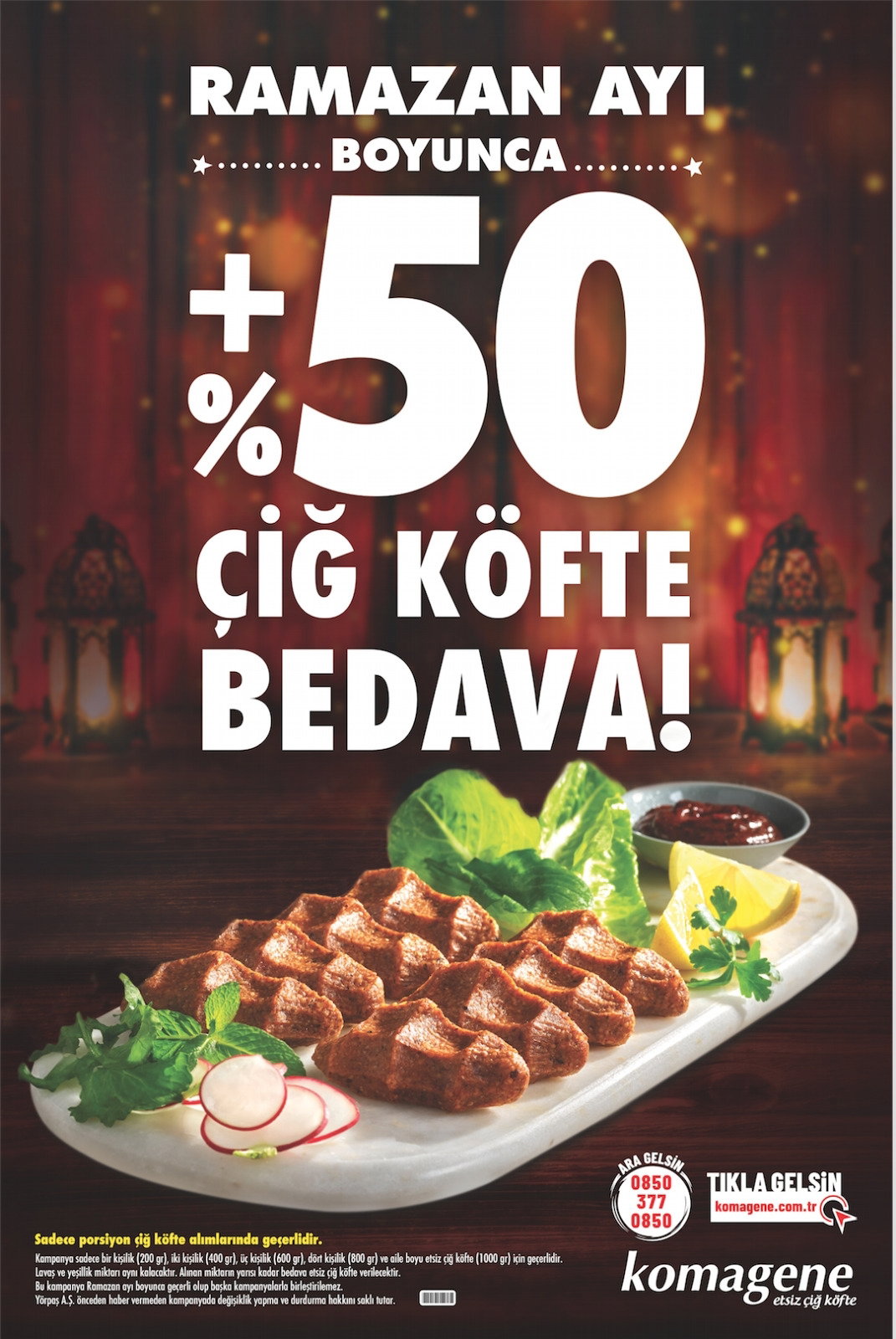 Pursaklar Saray Komagene Etsiz Çiğ Köfte