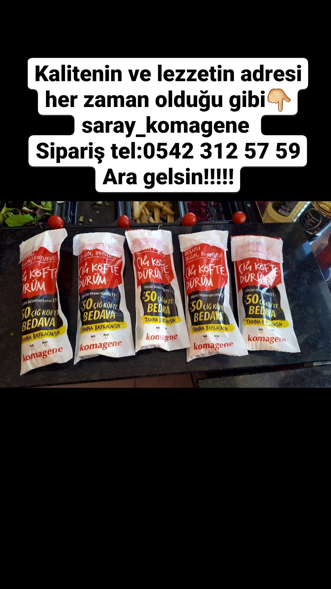 Pursaklar Saray Komagene Etsiz Çiğ Köfte