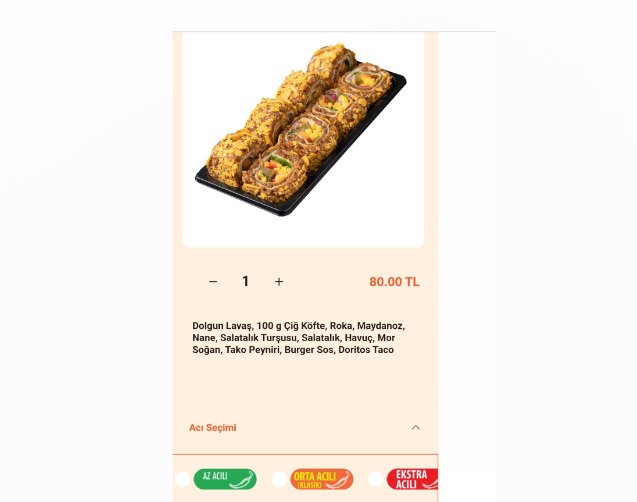 Pursaklar Saray Komagene Etsiz Çiğ Köfte