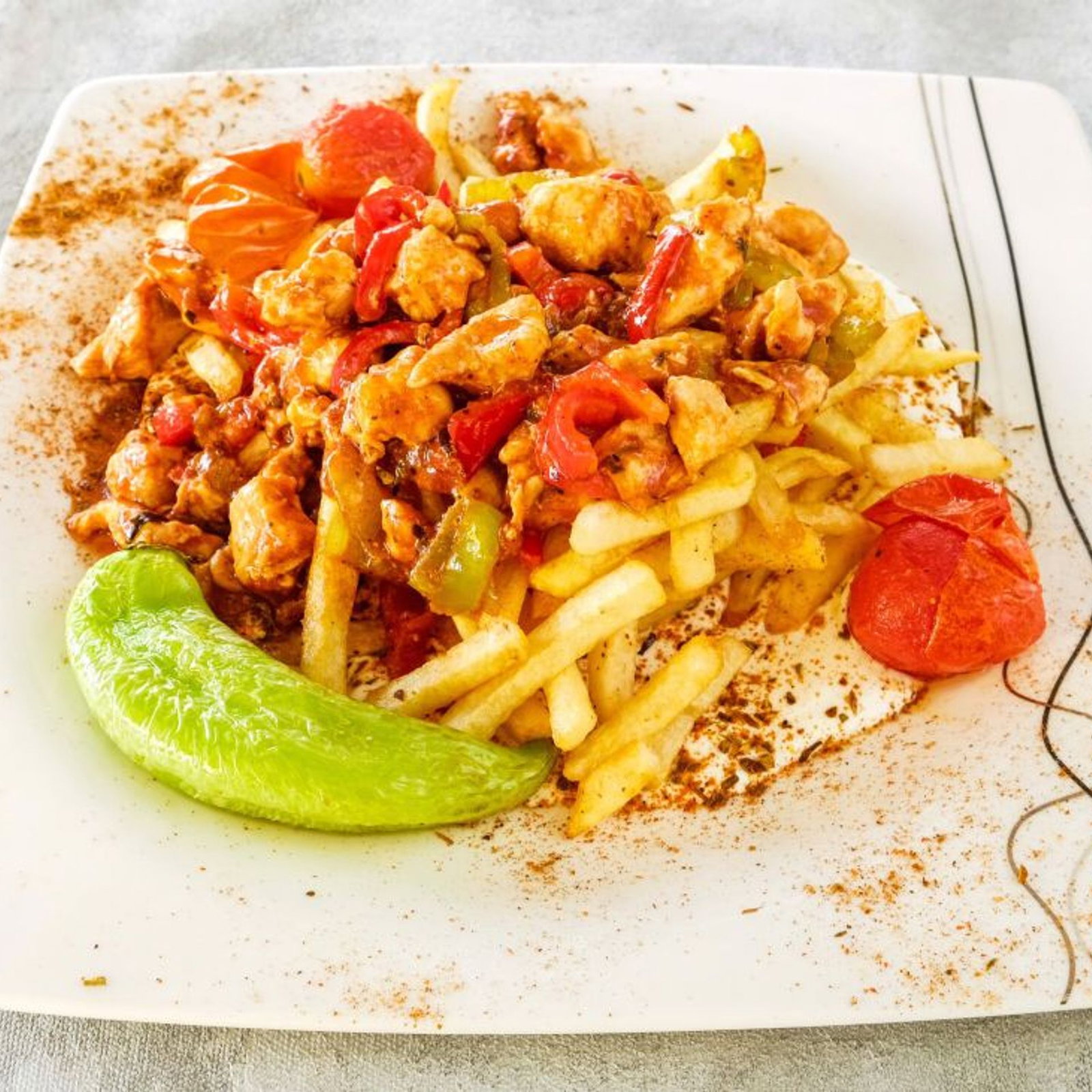 Tavuklu Çökertme Kebabı