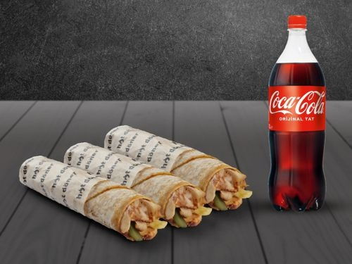 Dörtlü Tavuk Jumbo Dürüm Menü