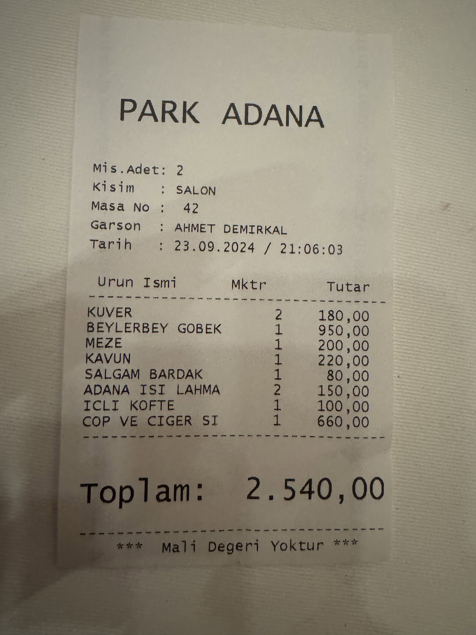 Park Adana Et Kebap Ataşehir