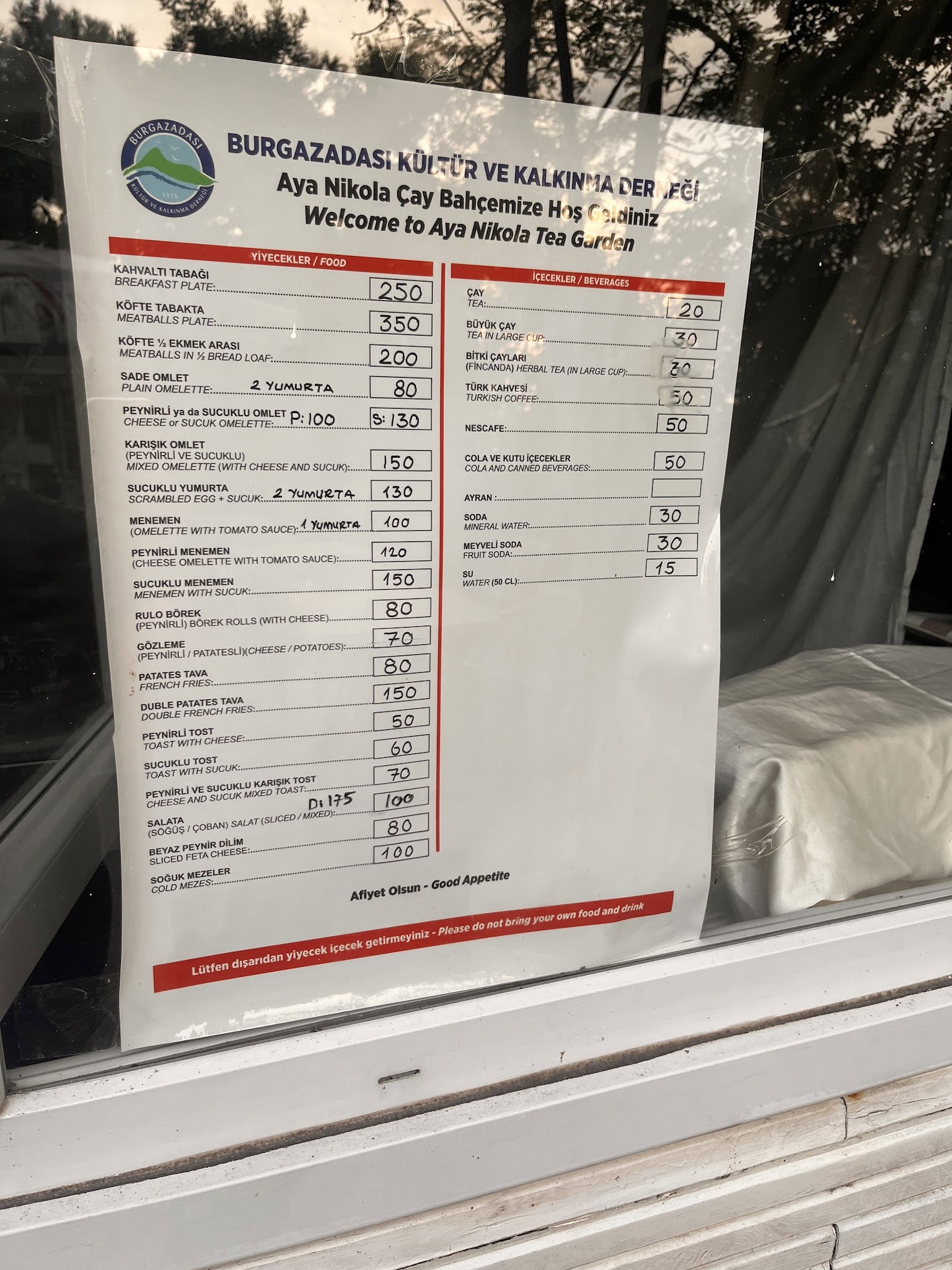 Burgazadası Aya Nikola Çay Bahçesi