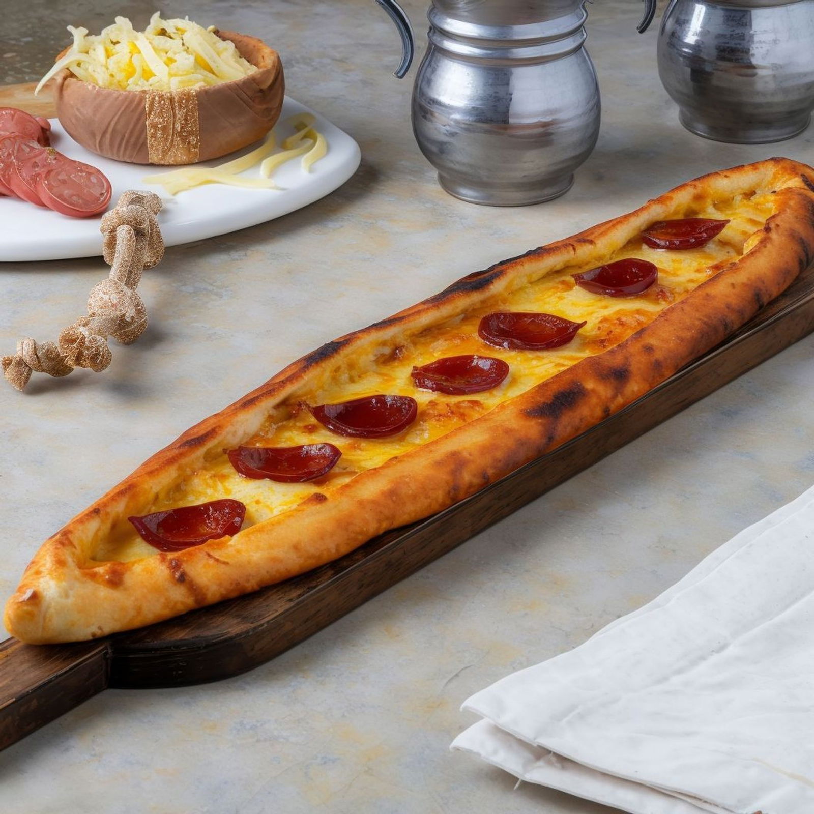 Sucuklu Yumurtalı Pide