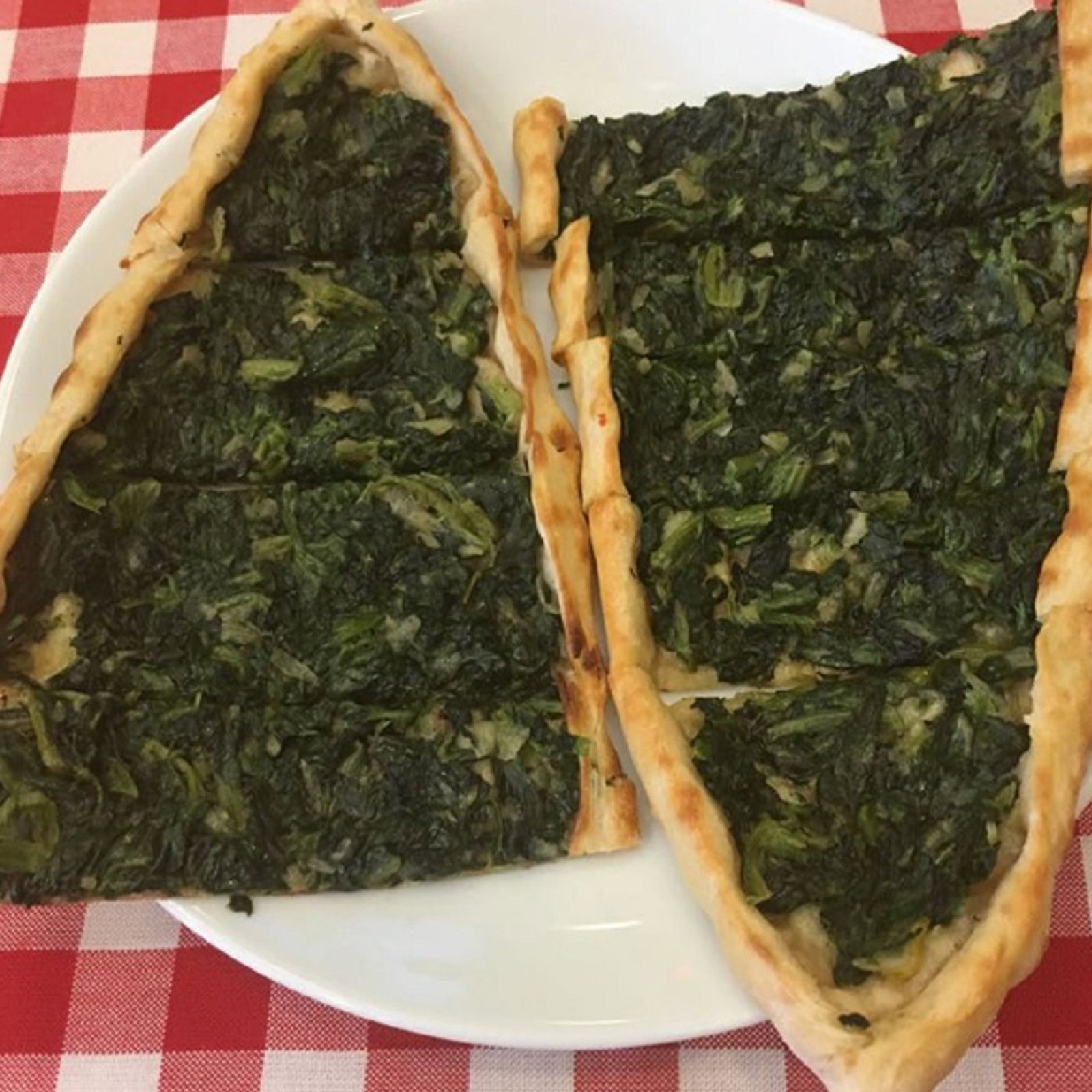 Ispanaklı Pide (Açık)