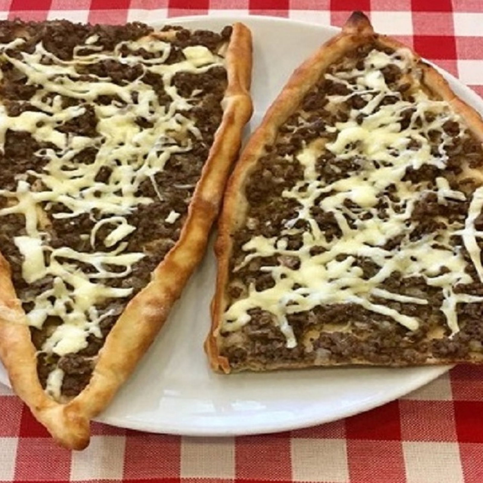 Patatesli Kıymalı Kaşarlı Pide (Açık)