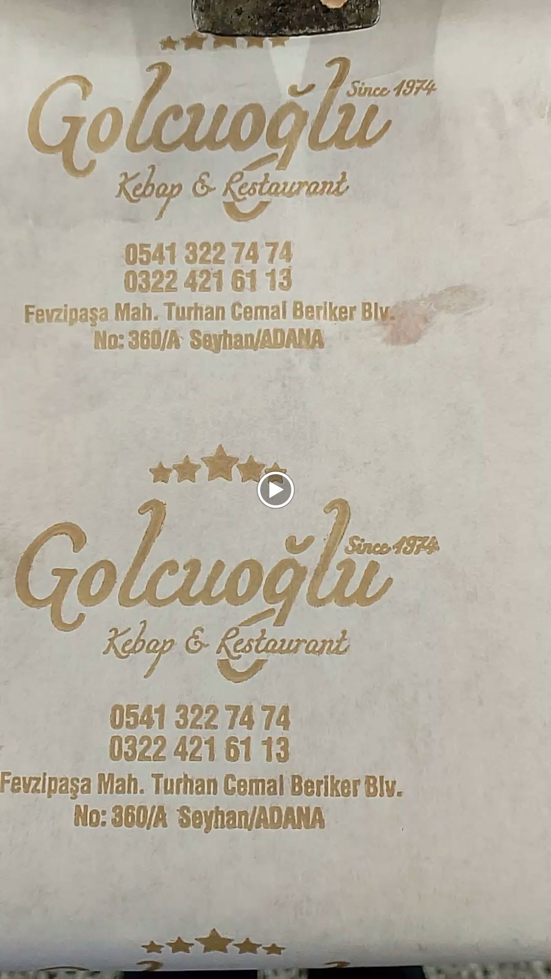 Golcuoğlu Kebap Restaurant