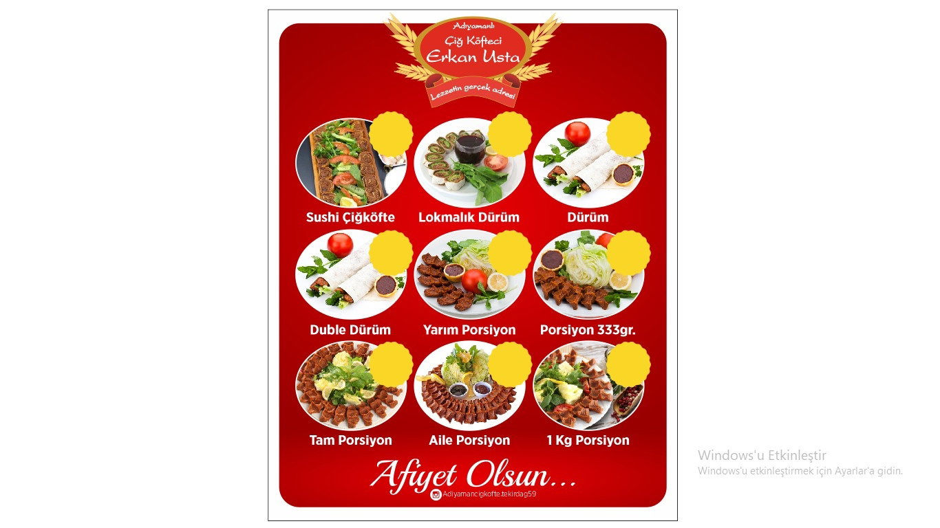 Adiyaman Cigkofte Erkan Usta