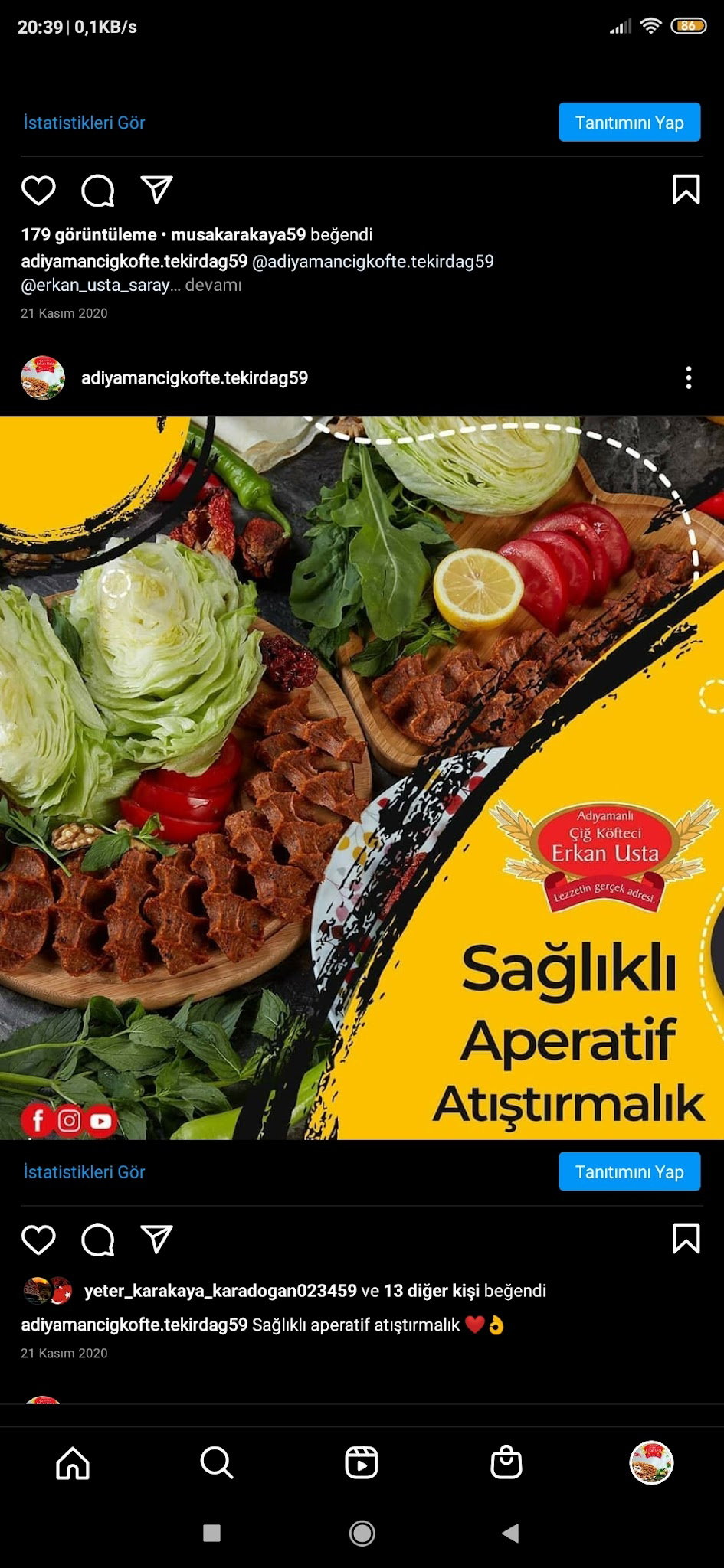 Adiyaman Cigkofte Erkan Usta