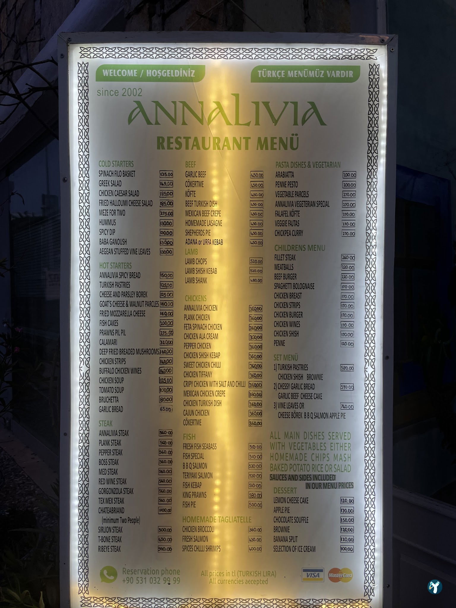 Annalivia Restaurant Gumbet