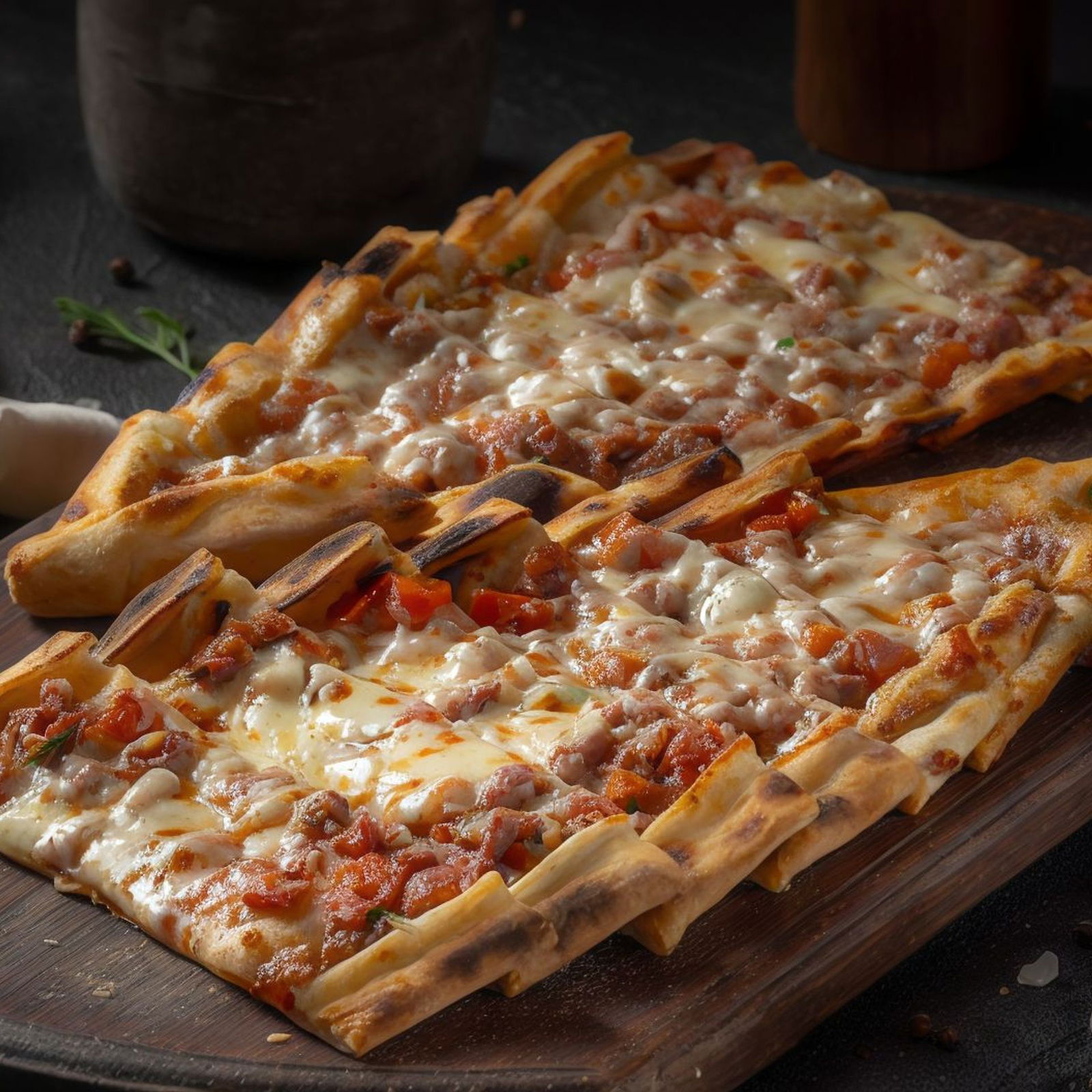 Kuşbaşılı Kaşarlı Pide