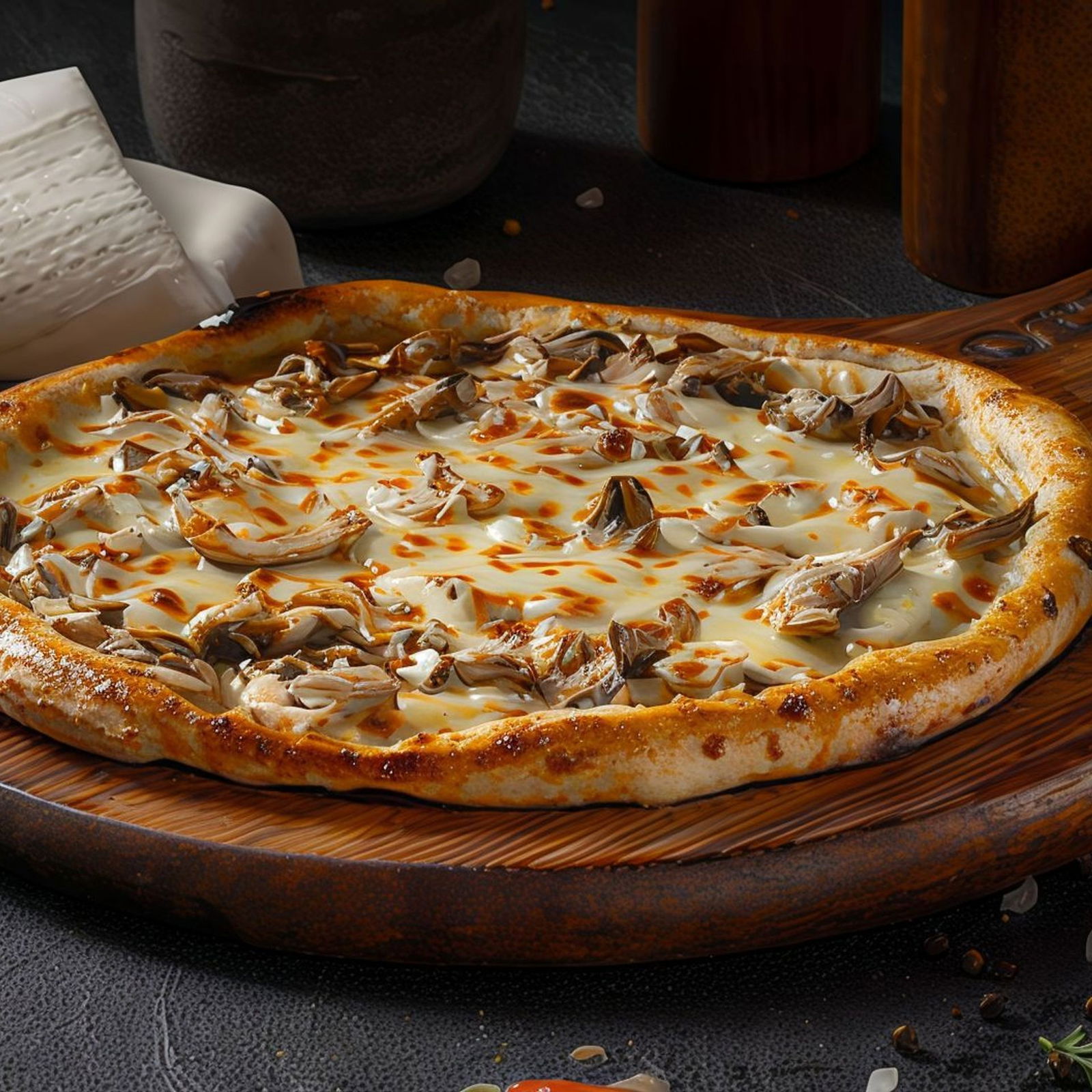 Mantarlı Kaşarlı Pide