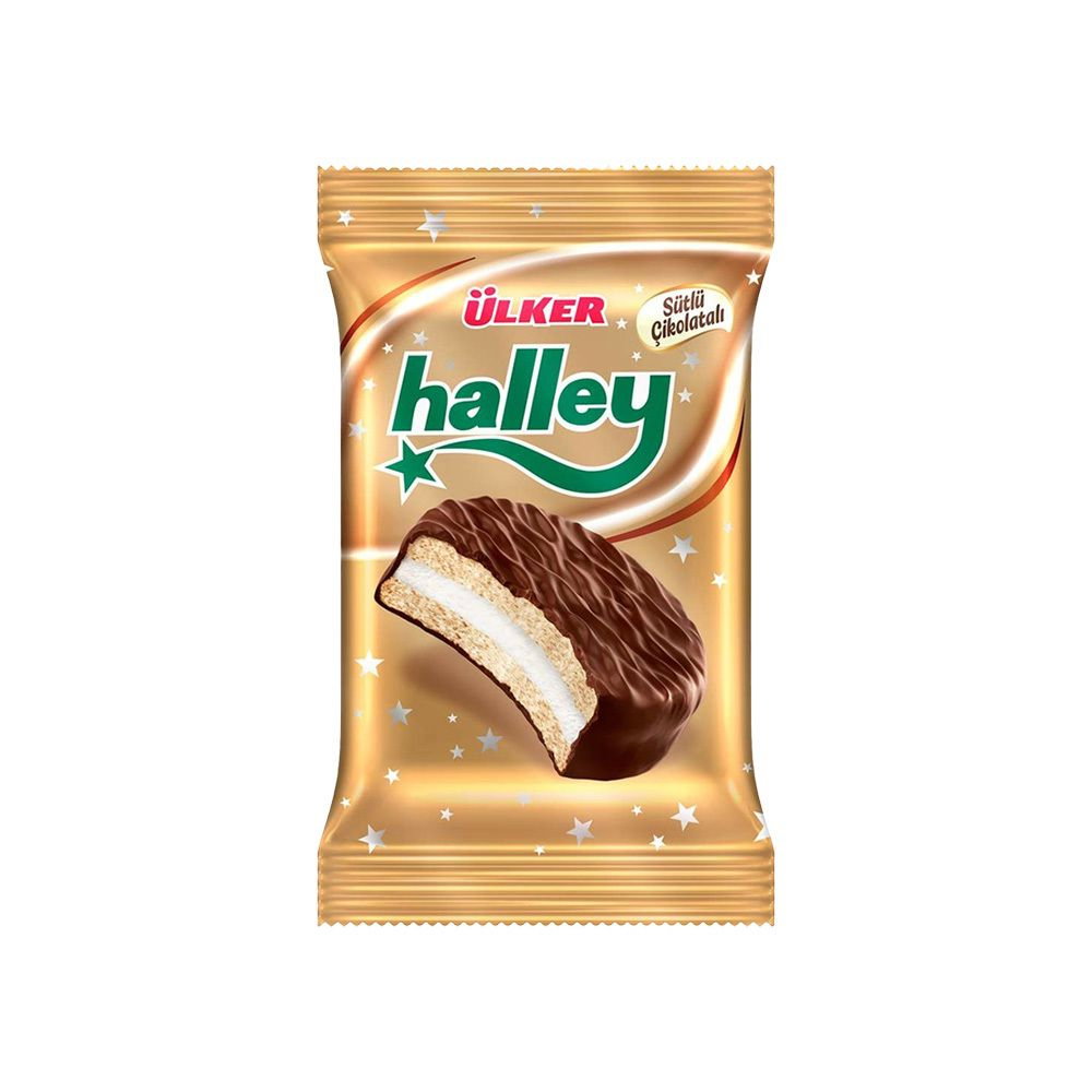 Ülker Halley Çikolata Kaplı Bisküvi (30 gr.)