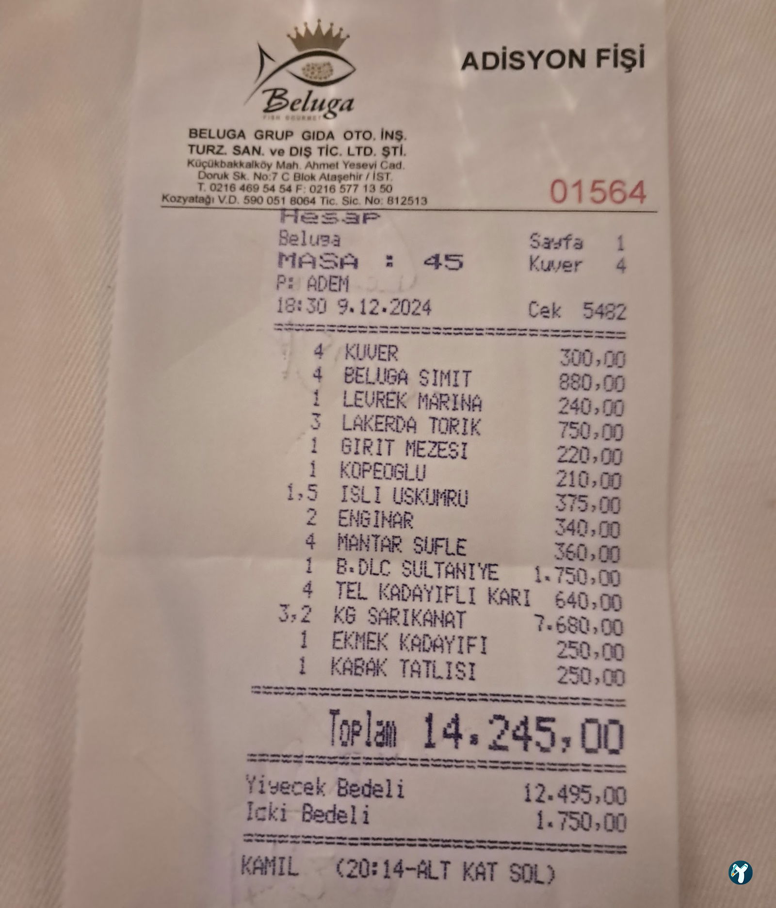 Beluga Fish Gourmet