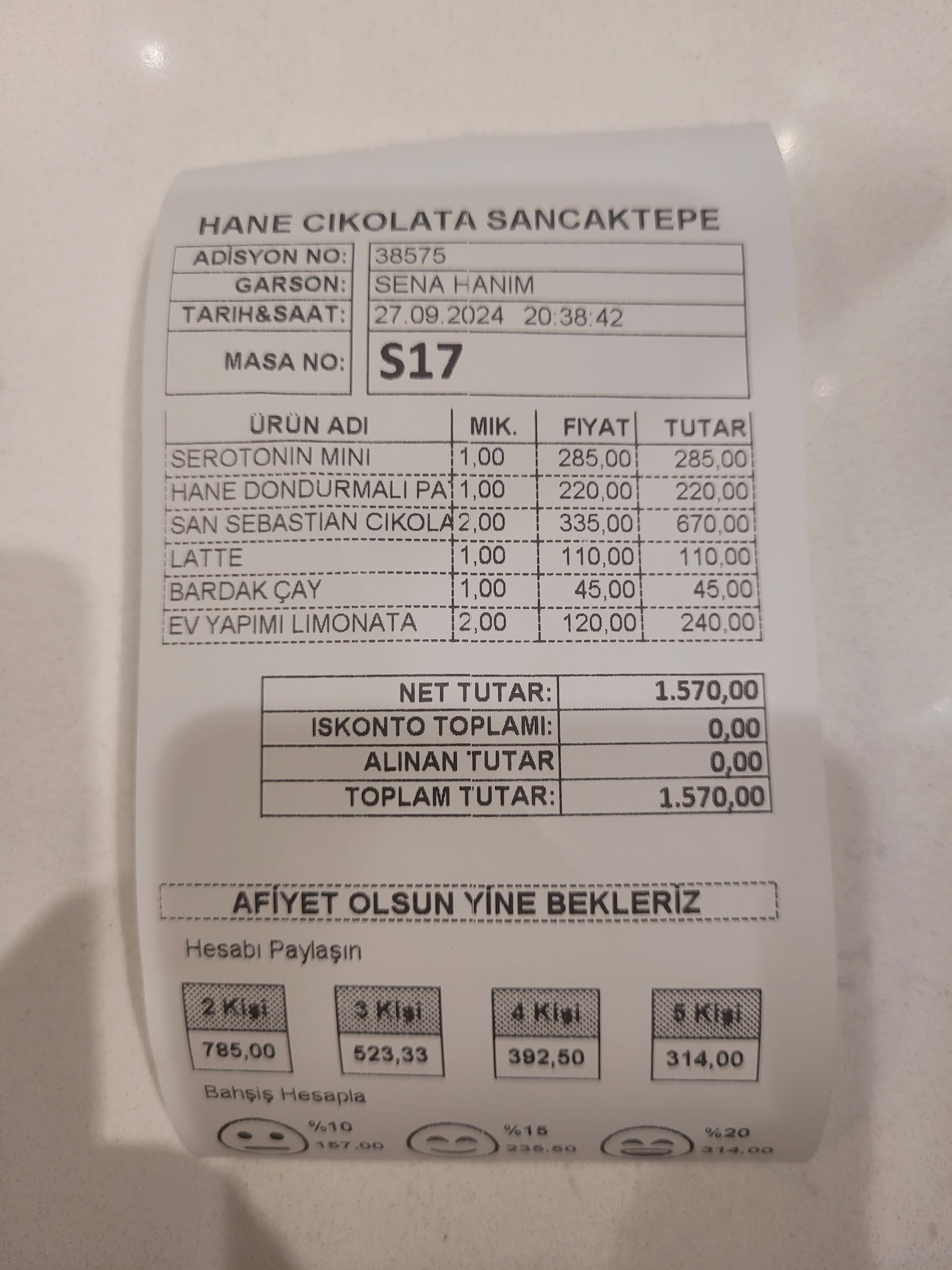 Hane Çikolata&Kahve Sancaktepe